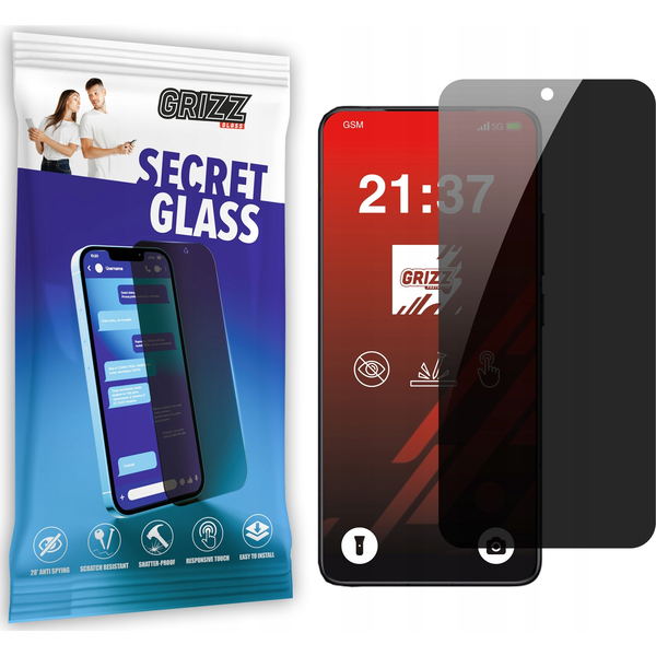 Szkło prywatyzujące GrizzGlass SecretGlass do Xiaomi Redmi K80 Pro