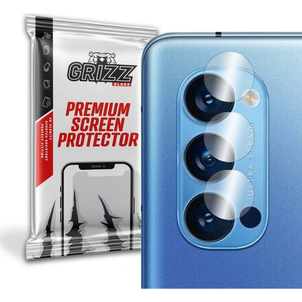 GrizzGlass Szkło hybrydowe na aparat Grizz Oppo Reno 4 Pro 5G