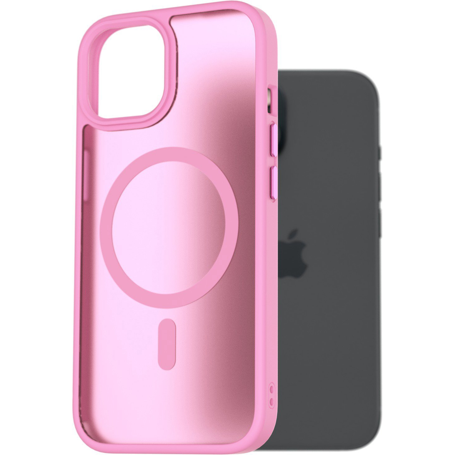 AlzaGuard Matte Case Compatible with Magsafe iPhone 15 levendula-rózsaszín tok (AGD-PCMM63LP)