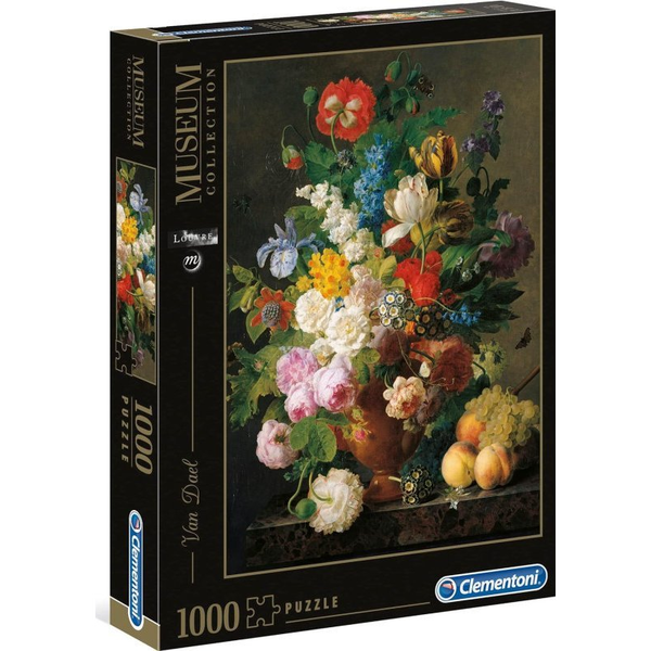 Clementoni Puzzle Museum Van Dael - Wazon z Kwiatami 1000 elementów (37086)