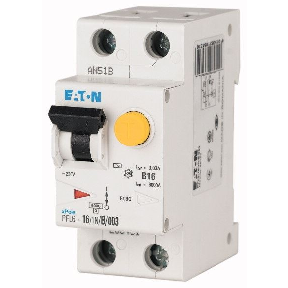 Eaton Y7-286428 6kA 1 P+N áramvédő-kismegszakító (Y7-286428)
