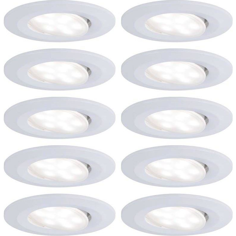 Paulmann LED-es fürdőszobai beépíthető lámpa 10 részes készlet 65 W Fehér (matt) (PL99924)