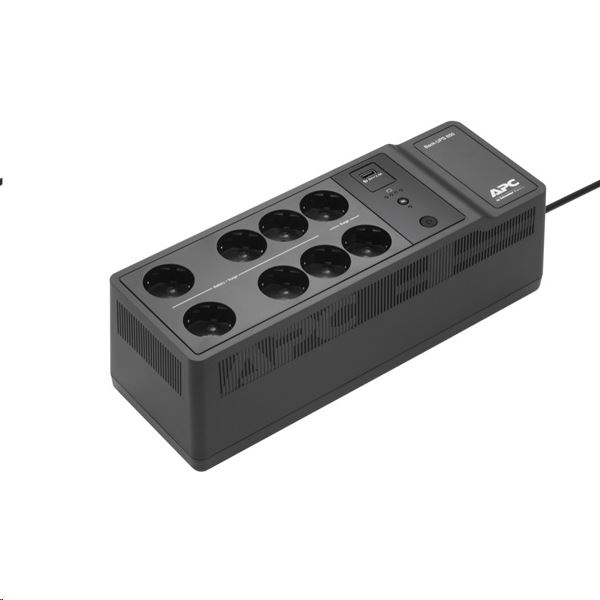 APC Back-UPS 650VA 230V 1 USB charging port - (Offline-) USV zdroj nepřerušovaného napětí Pohotovostní režim (offline) 0,65 kVA 400 W 8 AC zásuvky / AC zásuvek