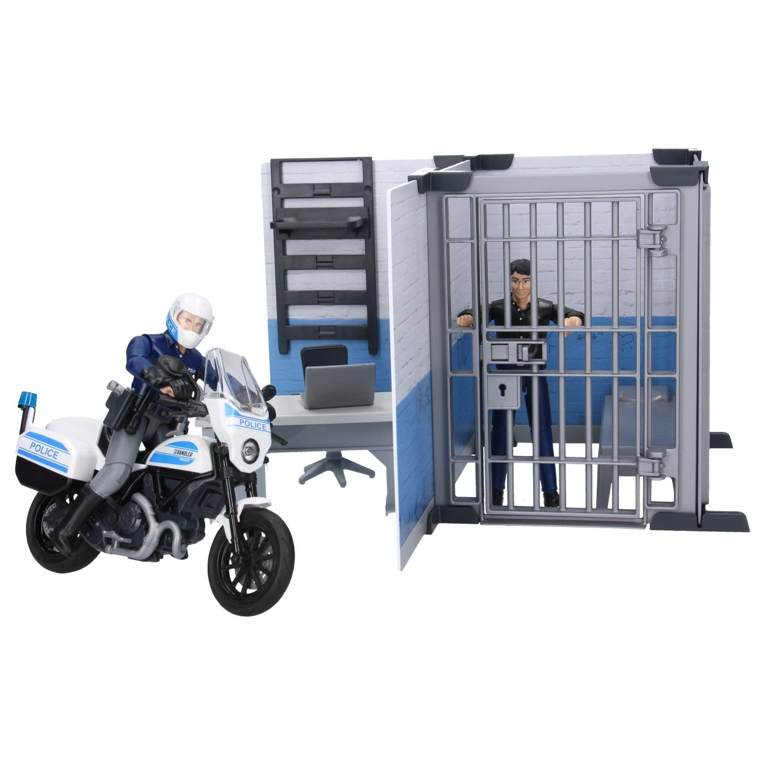 Bruder Bworld Rendőrkapitányság rendőrségi motorral (BR-62732)