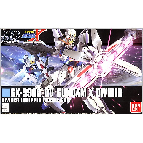 Bandai HGUC 1/144 GX-9900-DV Gundam X Divider Figura (GUN64116)
