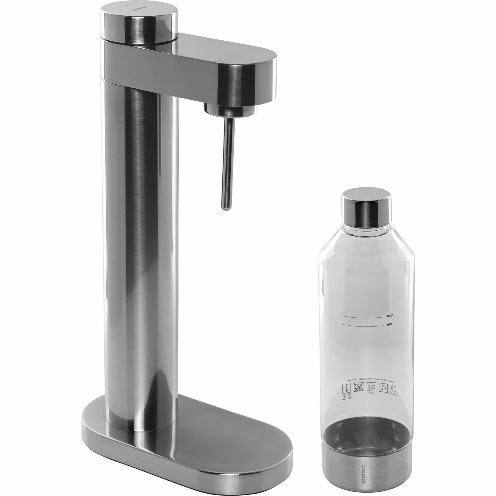 Stelton 2100 Brus Carbonator szódakészítő gép - Ezüst metál (2100)
