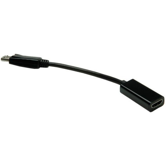 Value Kijelző csatlakozó / HDMI Átalakító kábel DisplayPort dugó, HDMI-A alj 0.15 m Fekete 12.99.3144 DisplayPort kábel