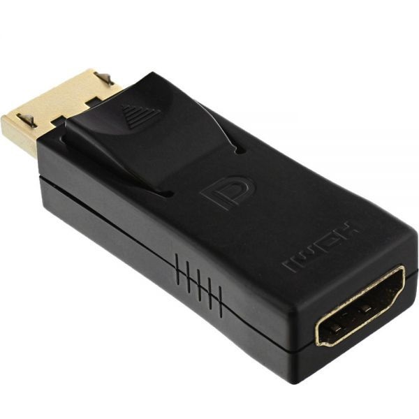InLine 17198J csatlakozó átlakító DisplayPort male HDMI Fekete (17198J)