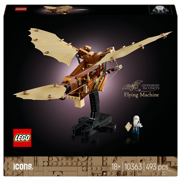 LEGO Icons Máquina Voladora de Leonardo da Vinci, Juego de construcción +18 años - 10363