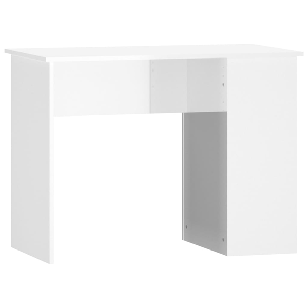 Biurko vidaXL vidaXL Biurko, białe z połyskiem, 100x55x75cm, materiał drewnopochodny