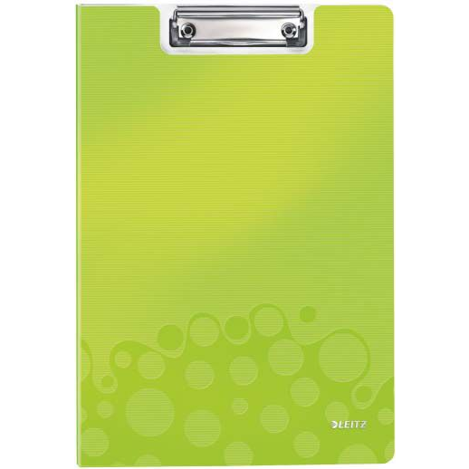Leitz WOW Clipfolder with cover opslagstavle A4 Metal, Polyskum Grøn