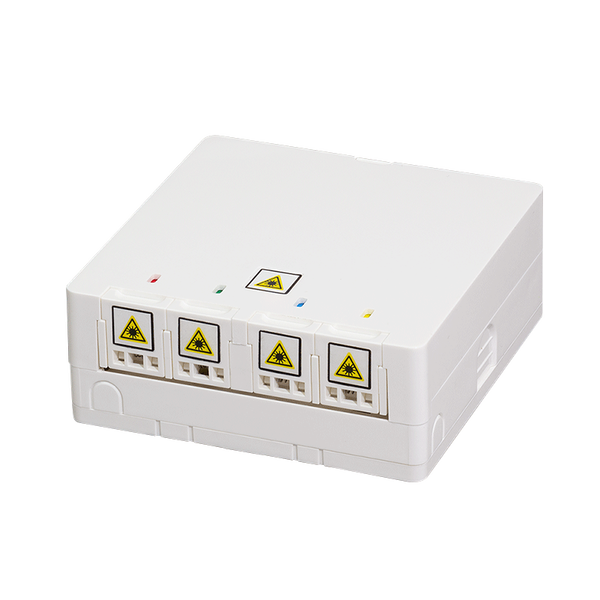 Logilink FTTH 4-utas elosztódoboz, 80 x 80, falra vagy DIN sínre szerelhető