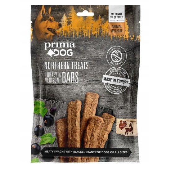 PrimaDog Kutya Jutalomfalat Pulyka Szarvas 80 g
