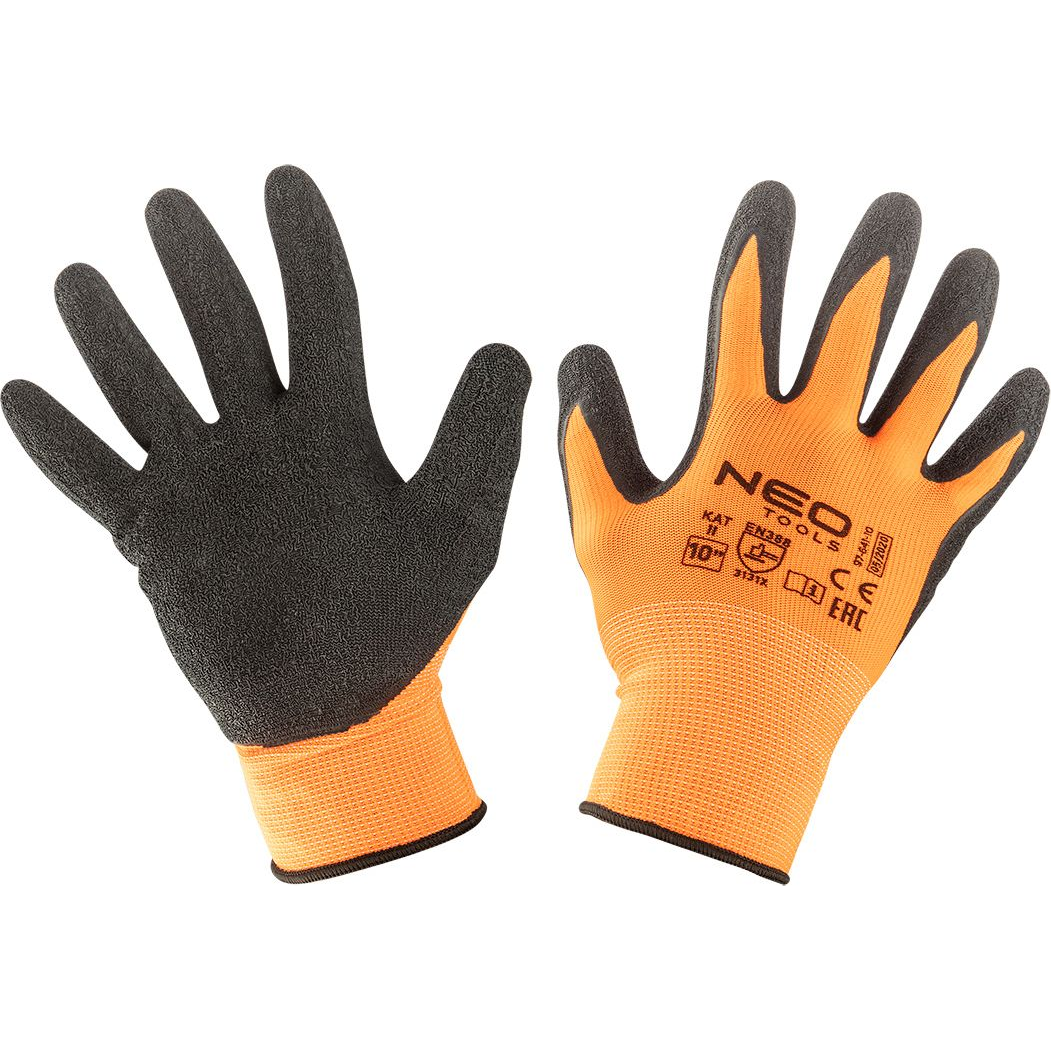 NEO 97-641-10 Munkakesztyű, Latex Bevonatú Poliészter, 3131X, 10