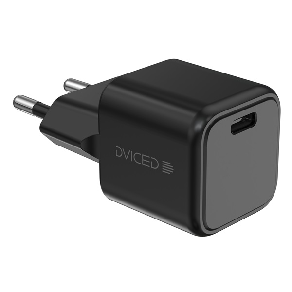 Dviced DV221003 30W Type-C GaN fekete hálózati töltő (DV221003)