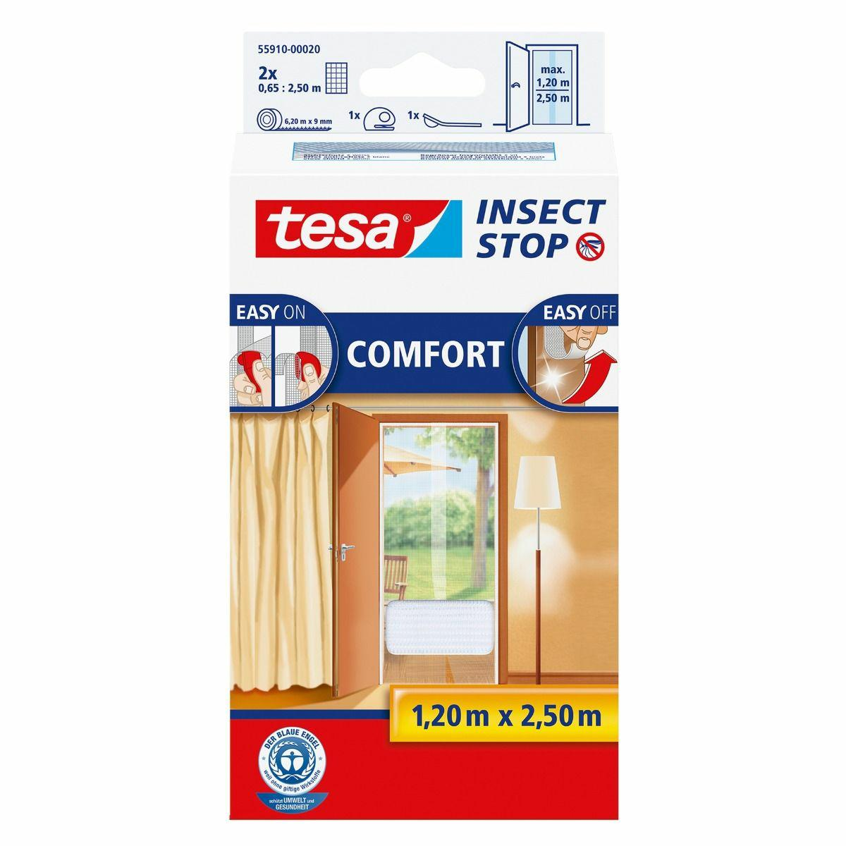 Tesa Comfort Szúnyogháló ajtóhoz 120 x 250 cm (55910-00020-00)