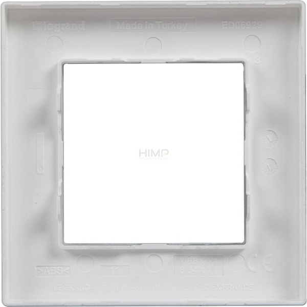  Legrand Ramka pojedyncza Legrand Niloe Step 863891 aluminium szczotkowane