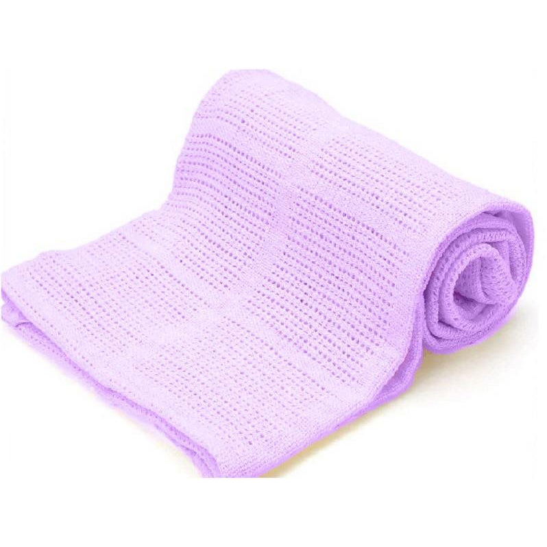 Kaptan Cotton cellular blanket 230 × 260cm, purple (05-06-0058-12-103-030)