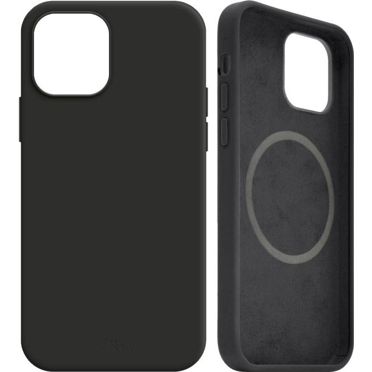 Fixed MagFlow Samsung Galaxy S25 Szilikon Telefon tok - Fekete (FIXFLM-1504-BK)