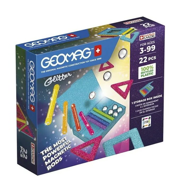 Geomag Glitter Panels Recycled Hračka s neodýmovým magnetom