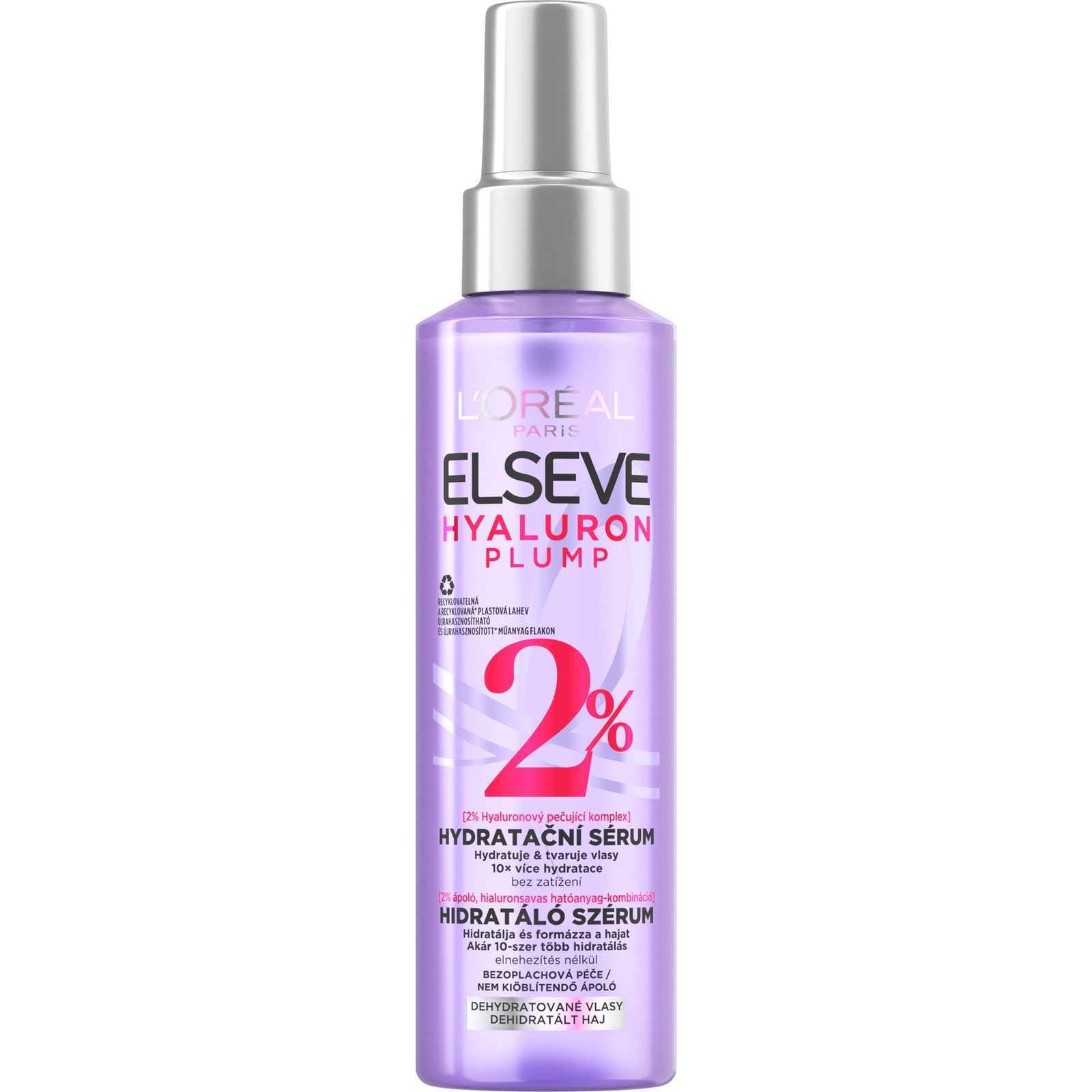 ĽORÉAL PARIS Elseve Hyaluron Plump hidratáló szérum 2%-os hialuron ápoló komplexszel 150 ml (3600524032388)