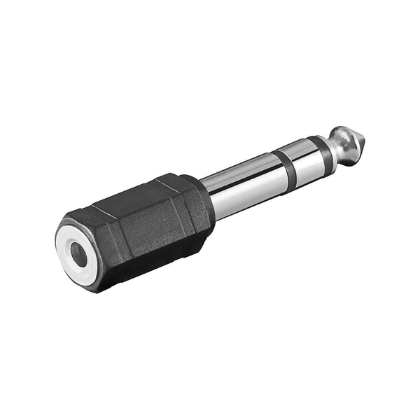Adapter 3,5mm -> 6,3mm (schwarz/silber)