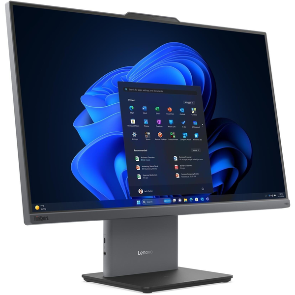 Lenovo ThinkCentre neo 50a 24 Gen 6 LNL Intel Core Ultra 5 226V 60,5 см (23.8") 1920 x 1080 пиксела Персонален компютър Всичко в едно 16 GB 512 GB SSD Windows 11 Pro Wi-Fi 6 (802.11ax) Сив
