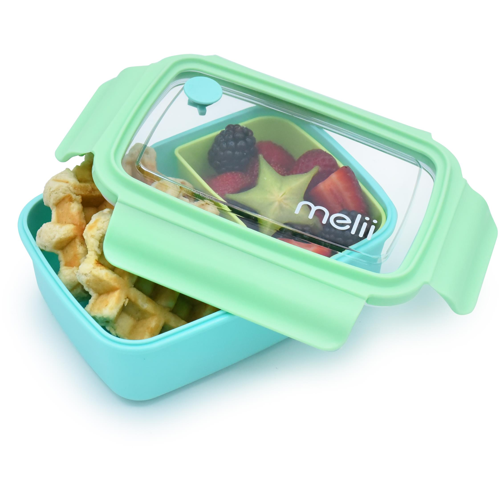 Melii Bento Box snack doboz, kék (790693218508)