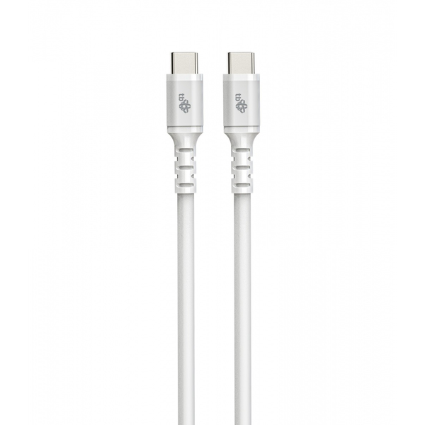 TB AKTBXKUCC2SI10W USB-C apa - USB-C apa 2.0 Adat és töltő kábel - Fehér (1m)