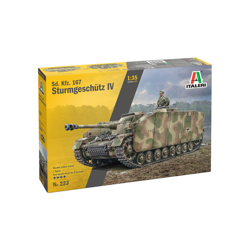 Italeri Sd.Kfz.167 Sturm geschutz IV Műanyag tank makett 1:35 (223)