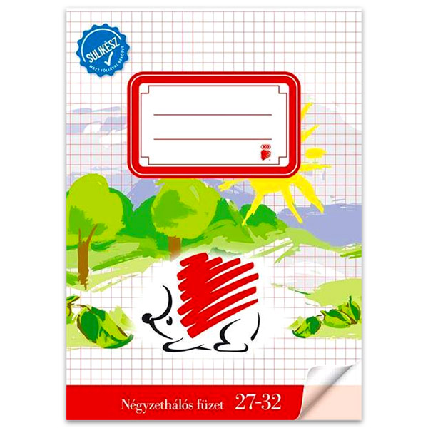 ICO Süni sulikész 32 lapos A5 négyzetrácsos füzet (7500051001)