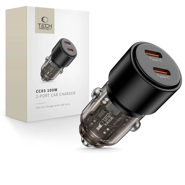 Nabíječka automobilová Tech-protect 3000 mA s USB-C