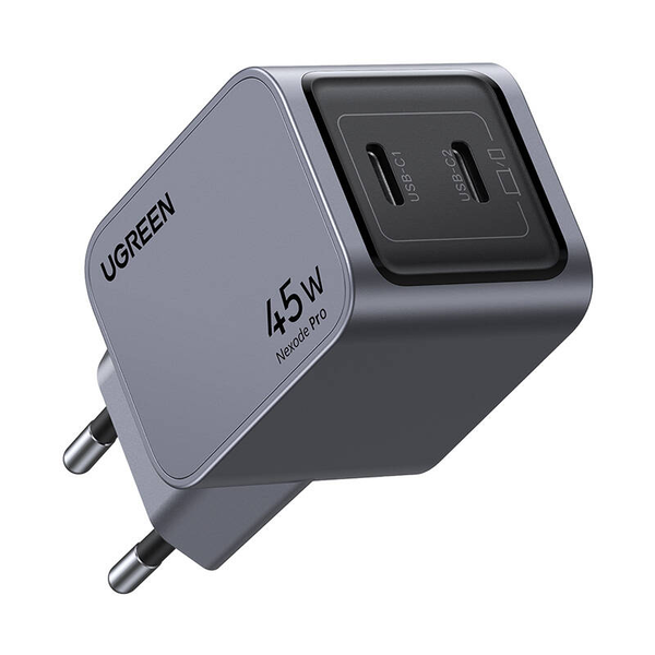 UGREEN Nexode Pro Rýchla nabíjačka sieťová 45W 2x USB-C PD 3.0 QC4+