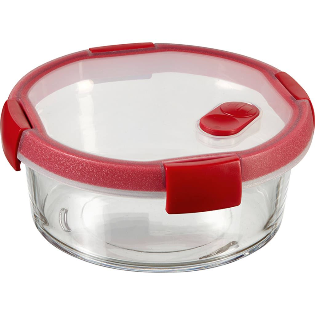 Curver Smart Cook üveg ételtartó kerek 1,2l piros (235708) (C235708)