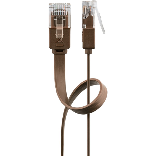 Patchcord U/UTP 6 Goobay RJ45 / RJ45 7 m hnedá