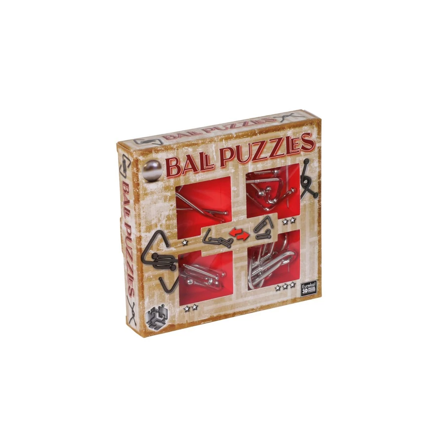 Eureka Ball puzzle Ördöglakat - Piros (EUR34656)