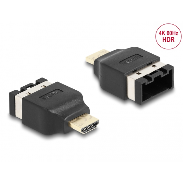 DELOCK HDMI Automotive Adapter HDMI-E Bu > HDMI-A St 4k 60Hz