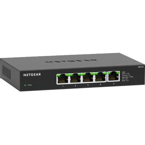 NETGEAR MS305-100EUS netværksswitch Ikke administreret 2.5G Ethernet (100/1000/2500) Sort