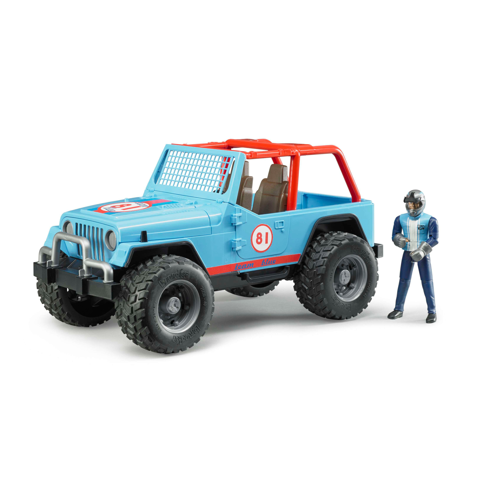 Bruder Jeep Wrangler kék terepjáró sofőrrel (02541)