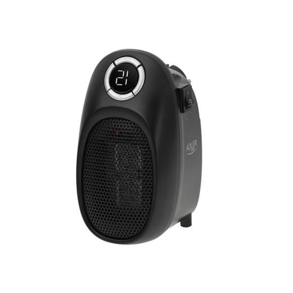 ZÁSUVKOVÝ TEPLOVZDUŠNÝ VENTILÁTOR ČERNÝ AD 7726 ADLER