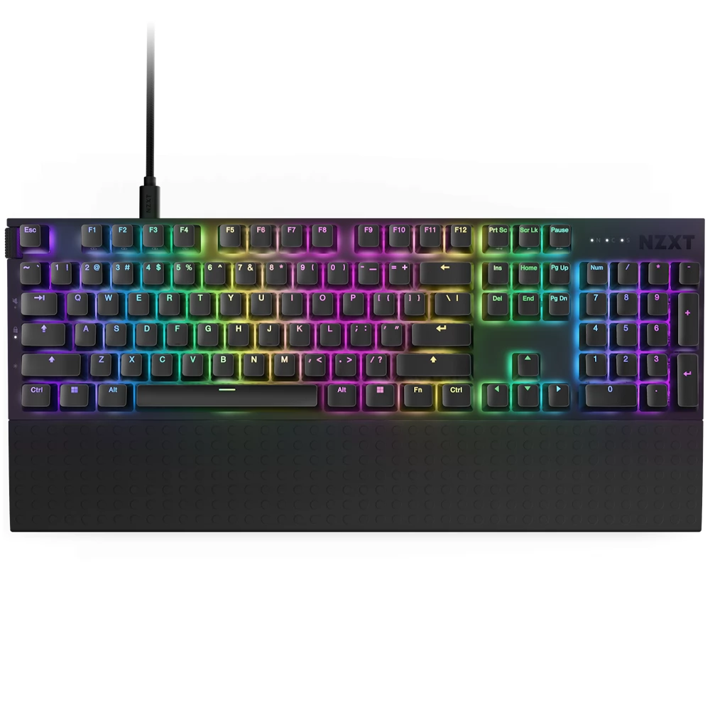 NZXT Function 2 (Optical Switch) Vezetékes Gaming Billentyűzet ENG - Fekete (KB-001NB-UK)