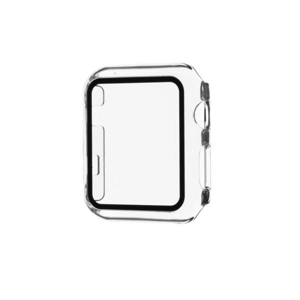 Защитен калъф със стъкло FIXED Pure, За Apple Watch 44 мм, Прозрачен