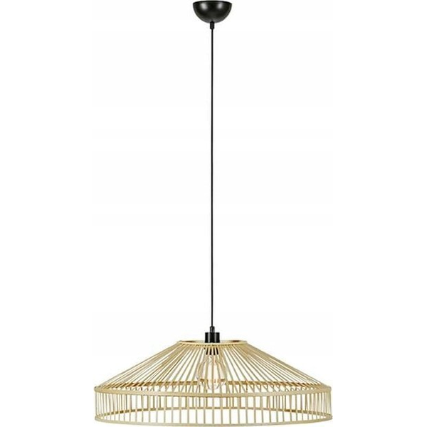Lampa wisząca Markslojd Markslojd Tapa 108783 lampa wisząca zwis 1x40W E27 czarna/naturalna