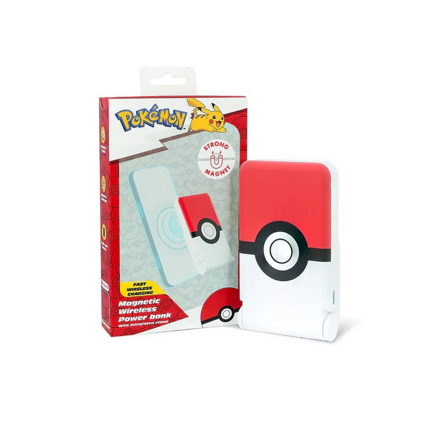 OTL Pokémon Pokéball Powerbank 5000mAh 15W - Piros/Fehér (PK1186)