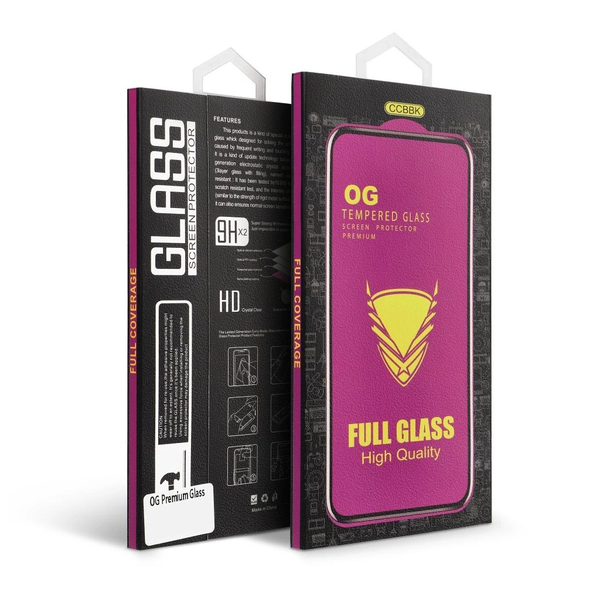 OG 6D Premium Glass üvegfólia iPhone 13/16e/17e (SE 4 2025) készülékhez, fekete