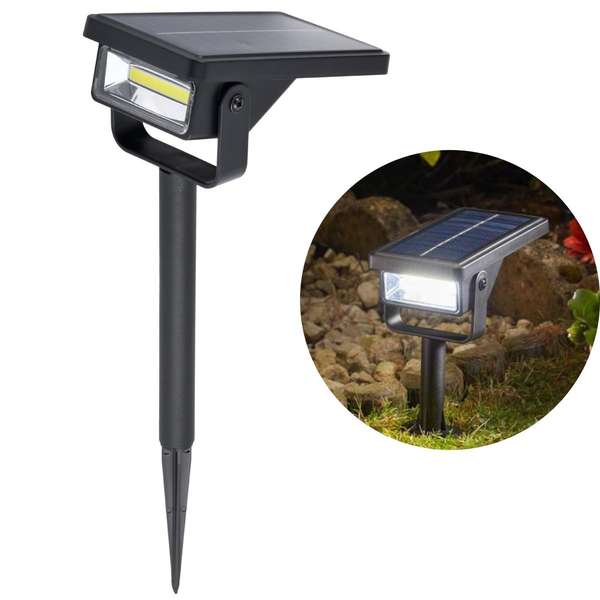 Saska Garden LAMPA SOLARNA REFLEKTOR WBIJANY 36 CM 10LED