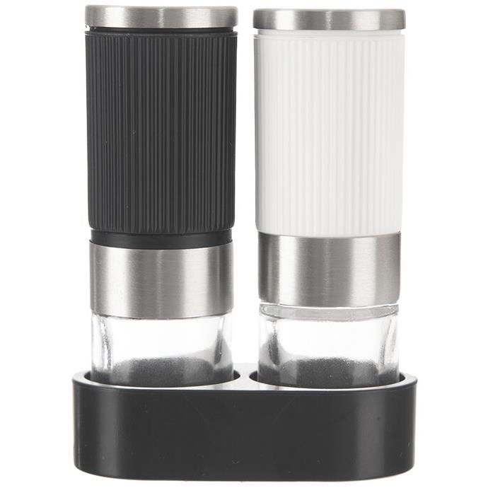 ORION fűszertartó őrlővel 2 db UH/üveg/acél (155113)