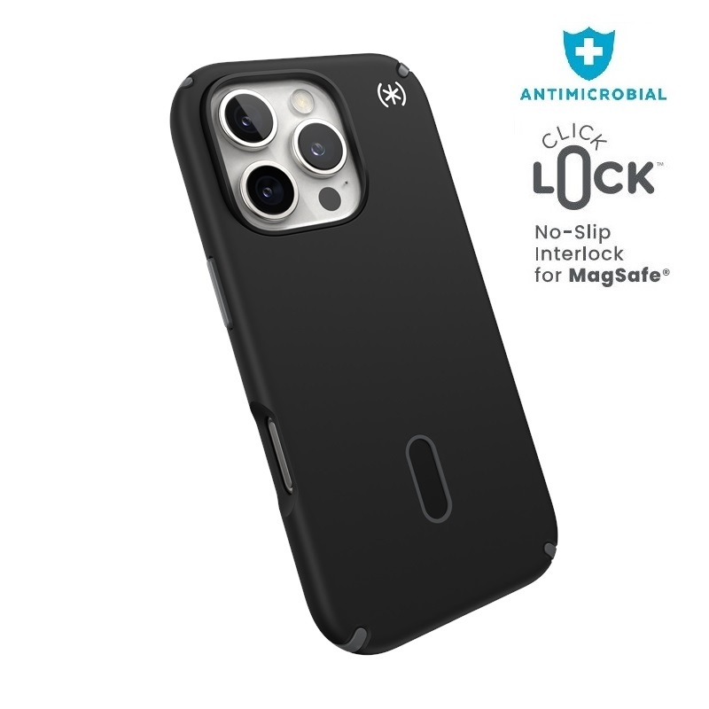 Speck Presidio2 Pro ClickLock Apple iPhone 16 Pro MagSafe Tok - Fekete (150700-3205)