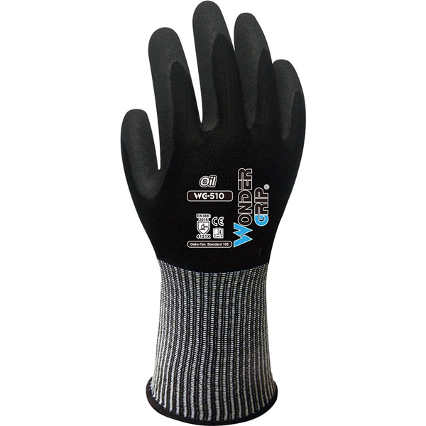 Wonder Grip WG-510 Munkavédelmi kesztyű M/8 - Fekete