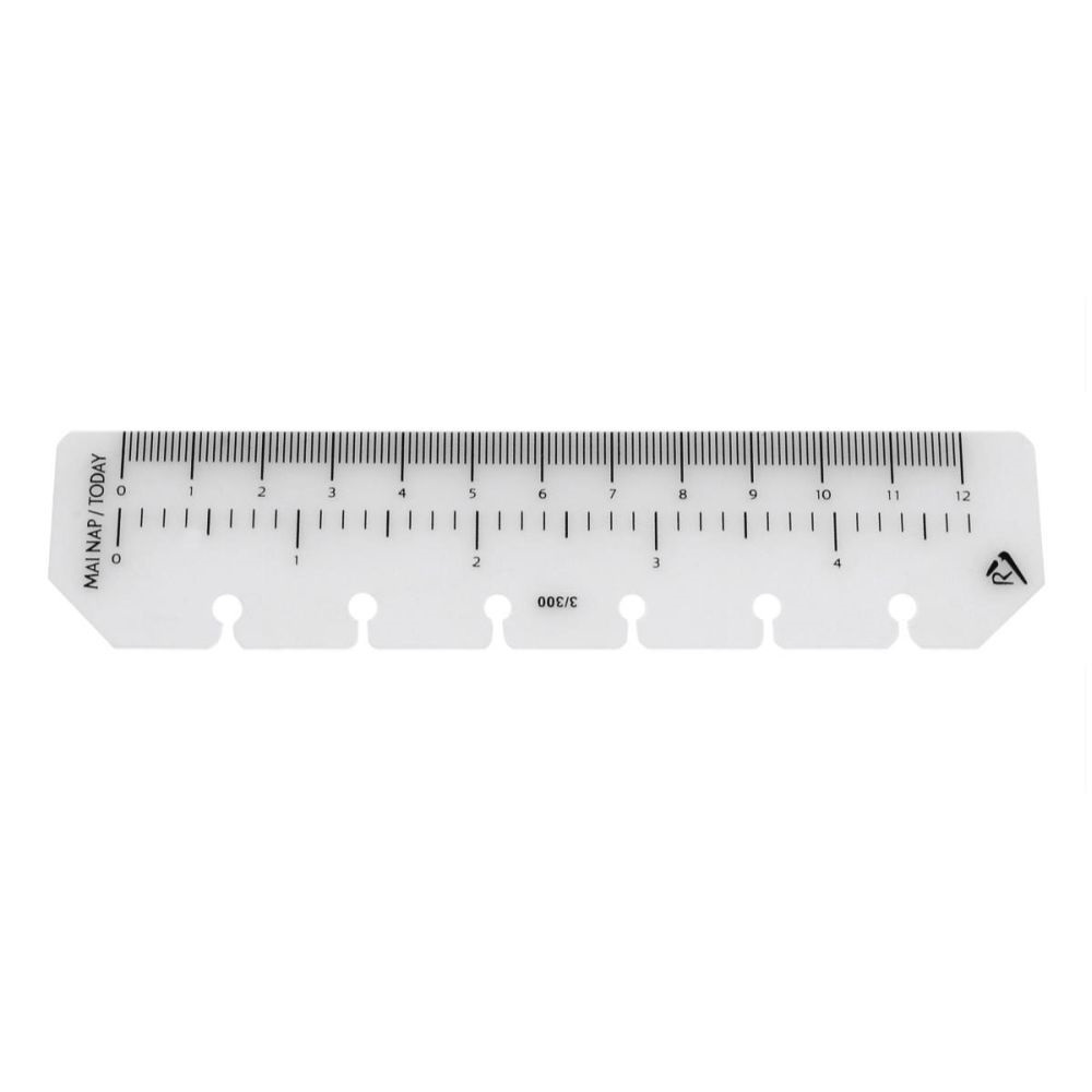 Realsystem 12cm Vonalzó gyűrűs naptár kiegészítő (3300-00)